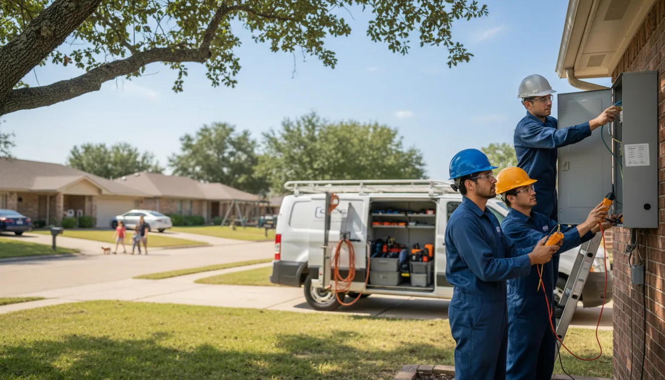 Certified electrician providing emergency electrical services in Colcord, OK